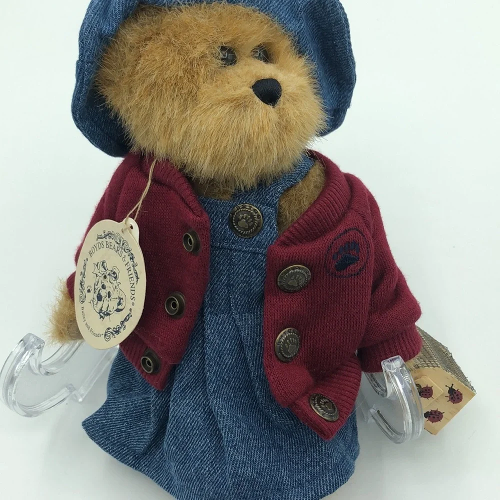Boyds Bears Bailey Bear Bearwear Ladybug 9” Plush Collectible Tags Vintage